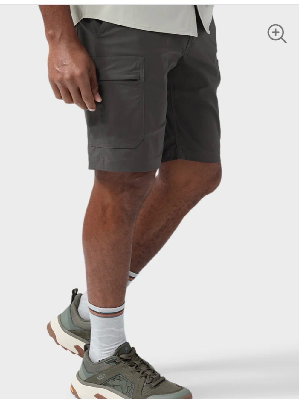 Stio Men's Coburn XT Short size 34 gray pockets outdoor hiking athletic